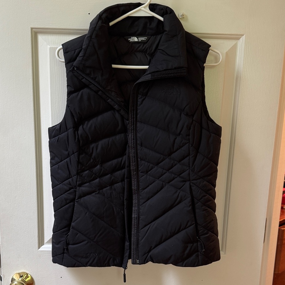 North Face Black Quilted Vest